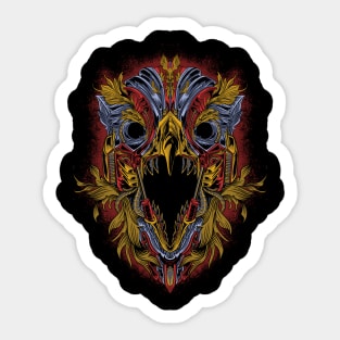 Wild Eagle Mecha Head Sticker